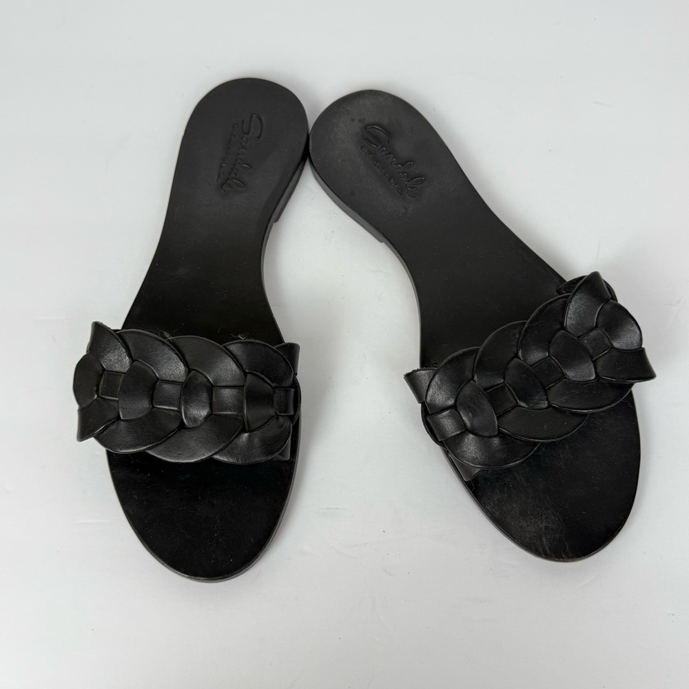 Dragon Diffusion Handcrafted Leather Sandals in B… - image 1
